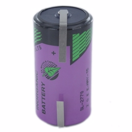 Tadiran SL-2770 /  SL-770 R14 3,6V Lithium batteri med loddeflig